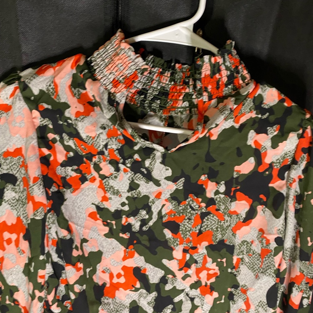 Camouflage Patterned Top